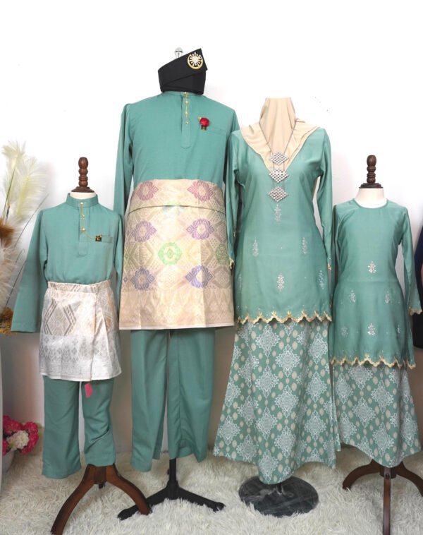SET FAMILY KURUNG ALIYA MINT
