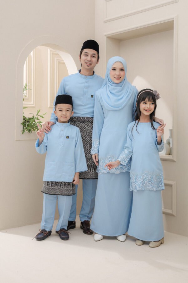 SET FAMILY KURUNG ULFAA BABY BLUE