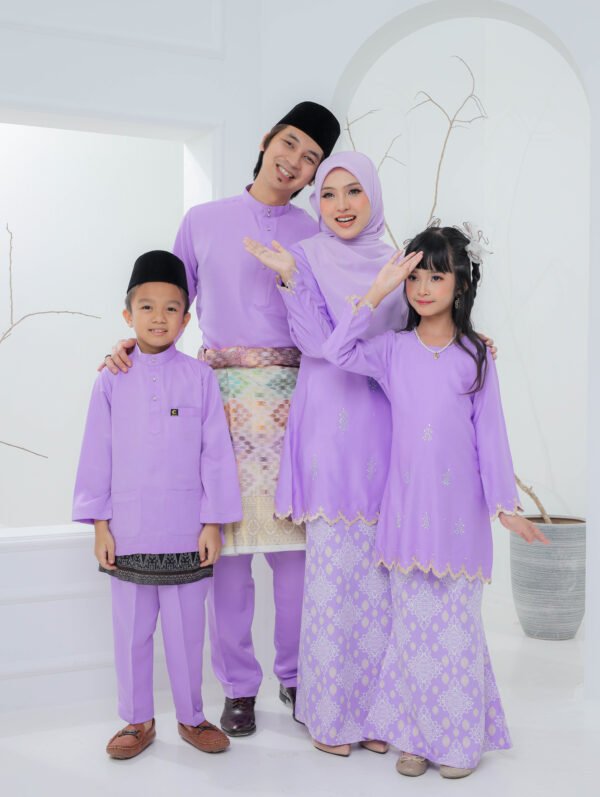 SET FAMILY KURUNG ALIYA LILAC