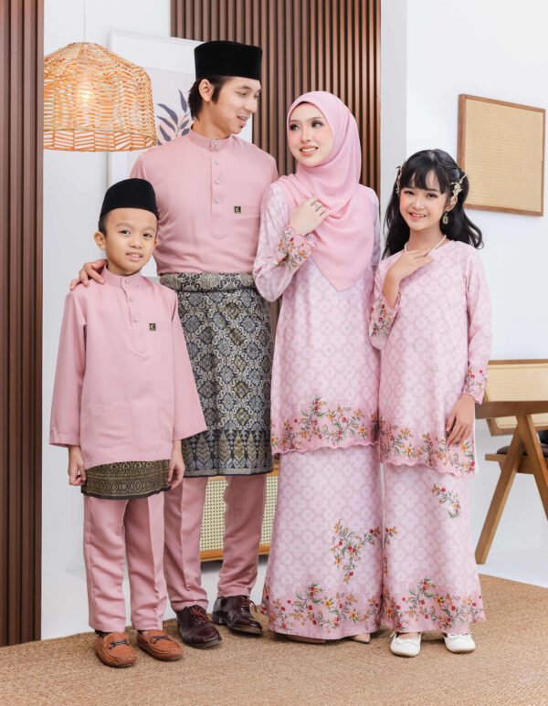 SET FAMILY KURUNG SURI SOFT PINK