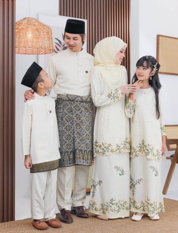 SET FAMILY KURUNG SURI SOFT YELLOW